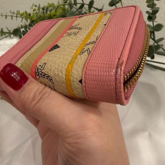 MCM Pink and Tan Women's Wallet - Picture 12 of 12